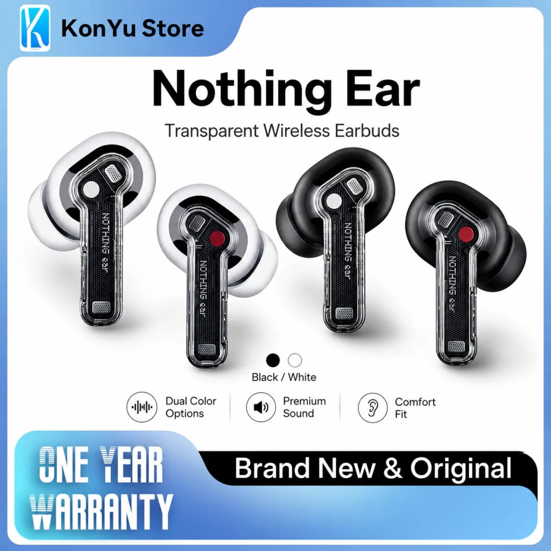 Nothing Ear Wireless Bluetooth Earbuds Active Noise Cancellation IP54 Waterproof 36H Playtime True Wireless Earphones