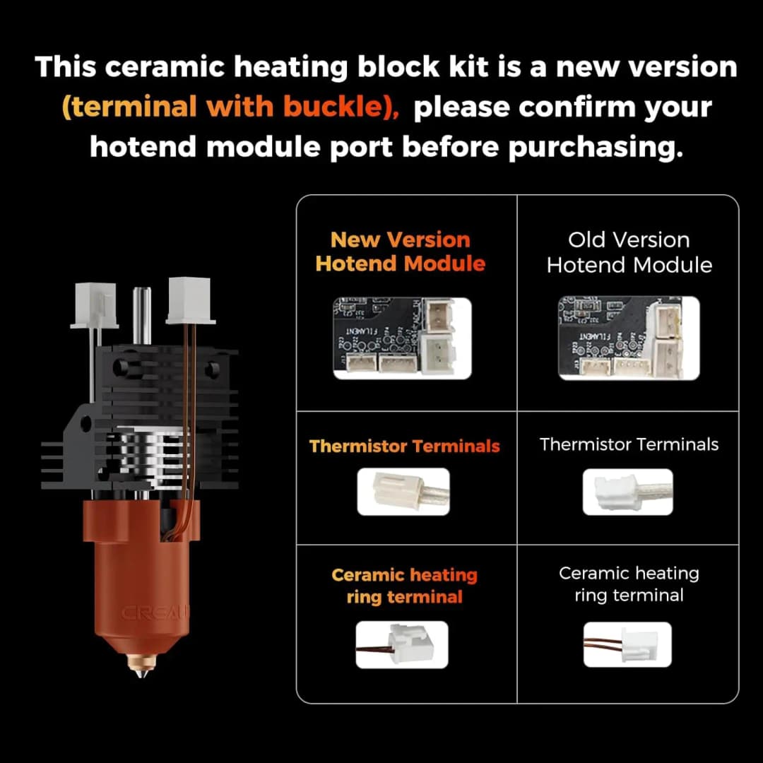 Creality K1 Series Hotend kits For K1/K1 Max/K1C Upgrade Ceramic Heating Block Hotend Kit Unicorn Quick Swap Nozzle Kit - 2