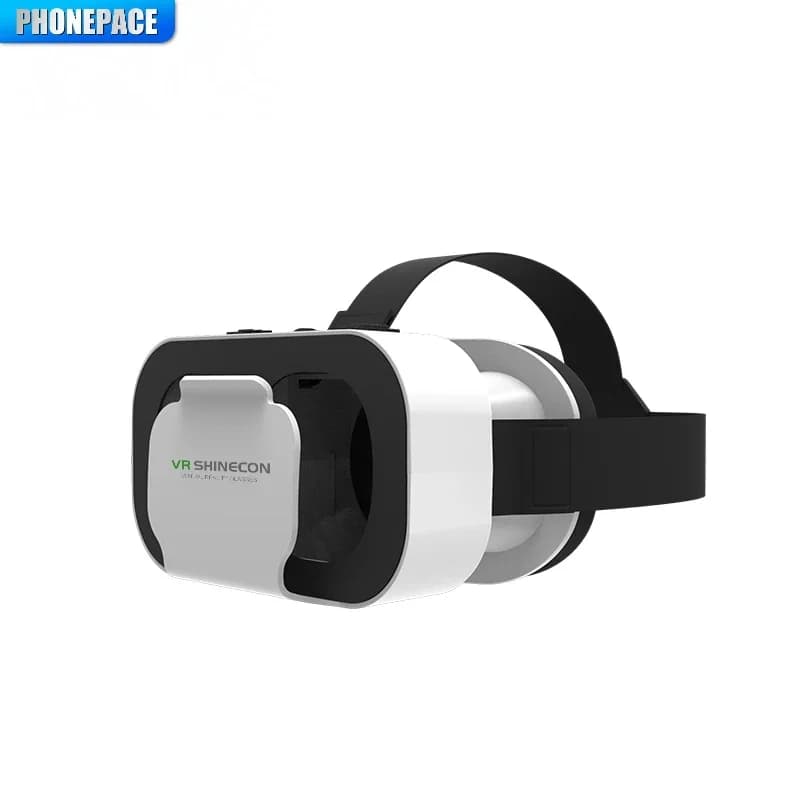 VR SHINECON 3D Virtual Reality Headset, Lightweight VR Glasses with 100° FOV for 4.7-6.53" Phones, Immersive Home Theater/Gaming - 6