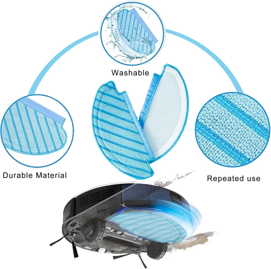 ECOVACS Deebot T8 AIVI T9 AIVI N8 Pro AIVI N9 N10 N10 Plus Accessories Main brush, side brush, filter, dust bag,Hepa Filter - 3