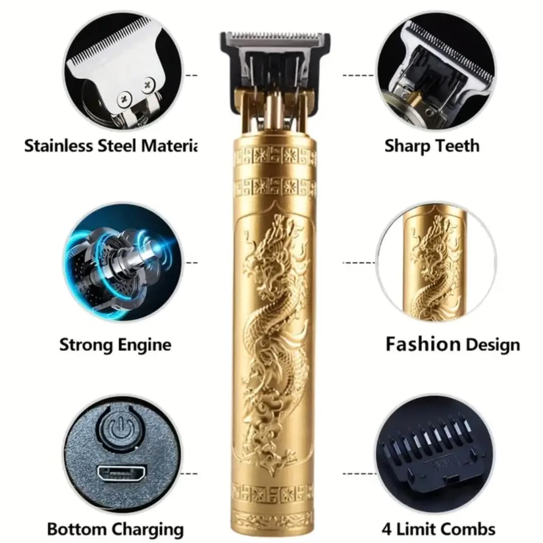 T9 USB Electric Hair Clipper For Men Hair Cutting Machine Rechargeable Man Shaver Trimmer Barber Technical Beard Trimmer - 2