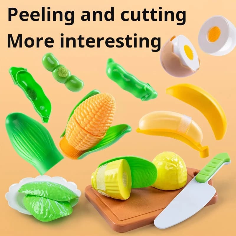 DIY Fruit Cutting Toys Vegetables Fruits And Vegetables Parent-Child Simulation Kitchen Food Children's Birthday Gifts - 2