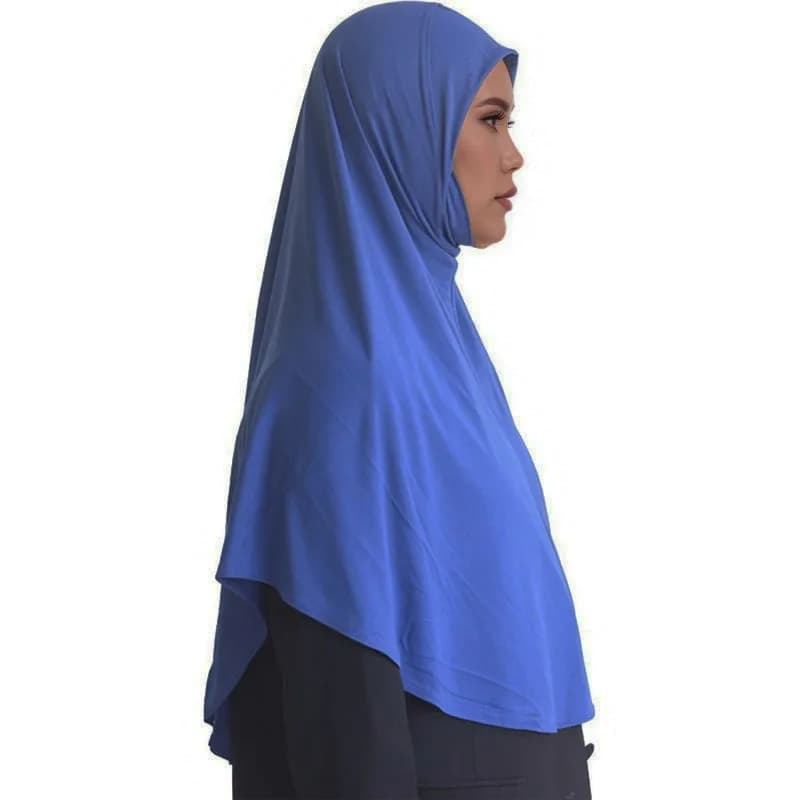عادي جاهز لارتداء الحجاب للنساء المسلمات العمائم الفورية لينة جيرسي وشاح خفيفة الوزن لحظة الحجاب الصلاة خيمار الحجاب - 5