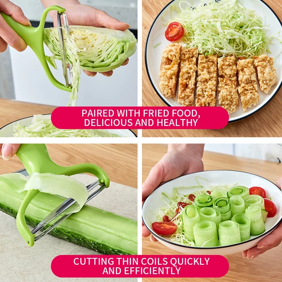 3PCS multifunctional vegetable shredder - wide mouth, easy to chop vegetables - perfect for kitchen preparation - 2