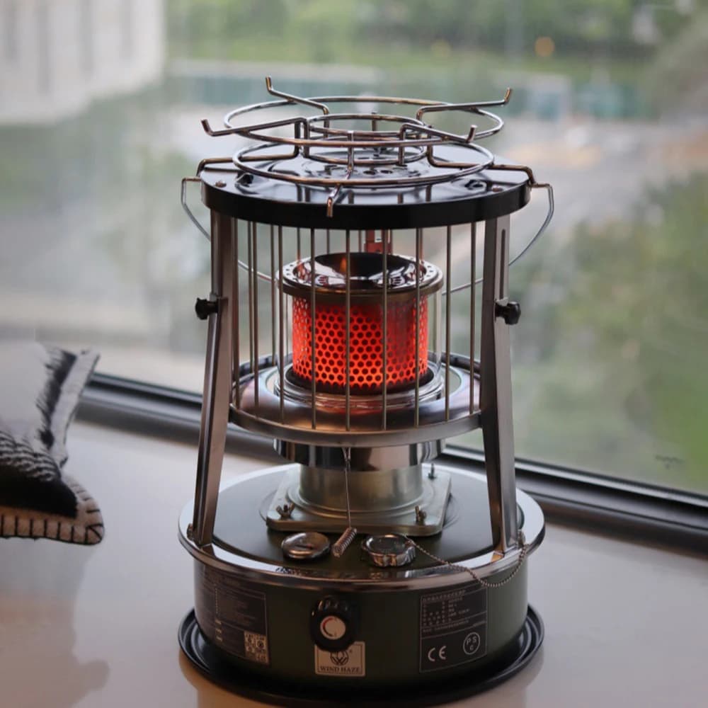 Liftable Kerosene Stove Winter Windproof Heating Stove Home Outdoor Camping Kerosene Heating Stove for Barbecue Ice Fishing - 2