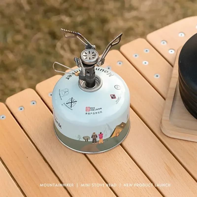 MOUNTAINHIKER Camping Tourist Burner Big Power Mini Gas Stove Cookware Folding Portable Outdoor Picnic Barbecue Survival Furnace - 2