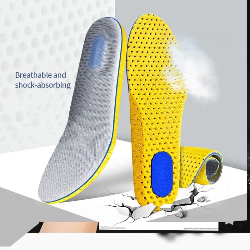 3Pairs Memory Foam Orthopedic Insoles for Feet Shoe Sole Pad Mesh Deodorant Breathable Sneakers Running Cushion for Men Women - 3