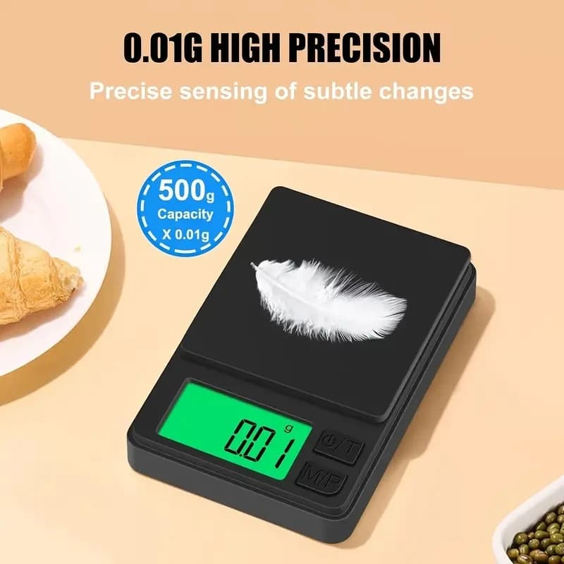 100/500g 0.01g mini digital scale high precision electronic pocket scale jewelry weight kitchen portable electronic scale - 2