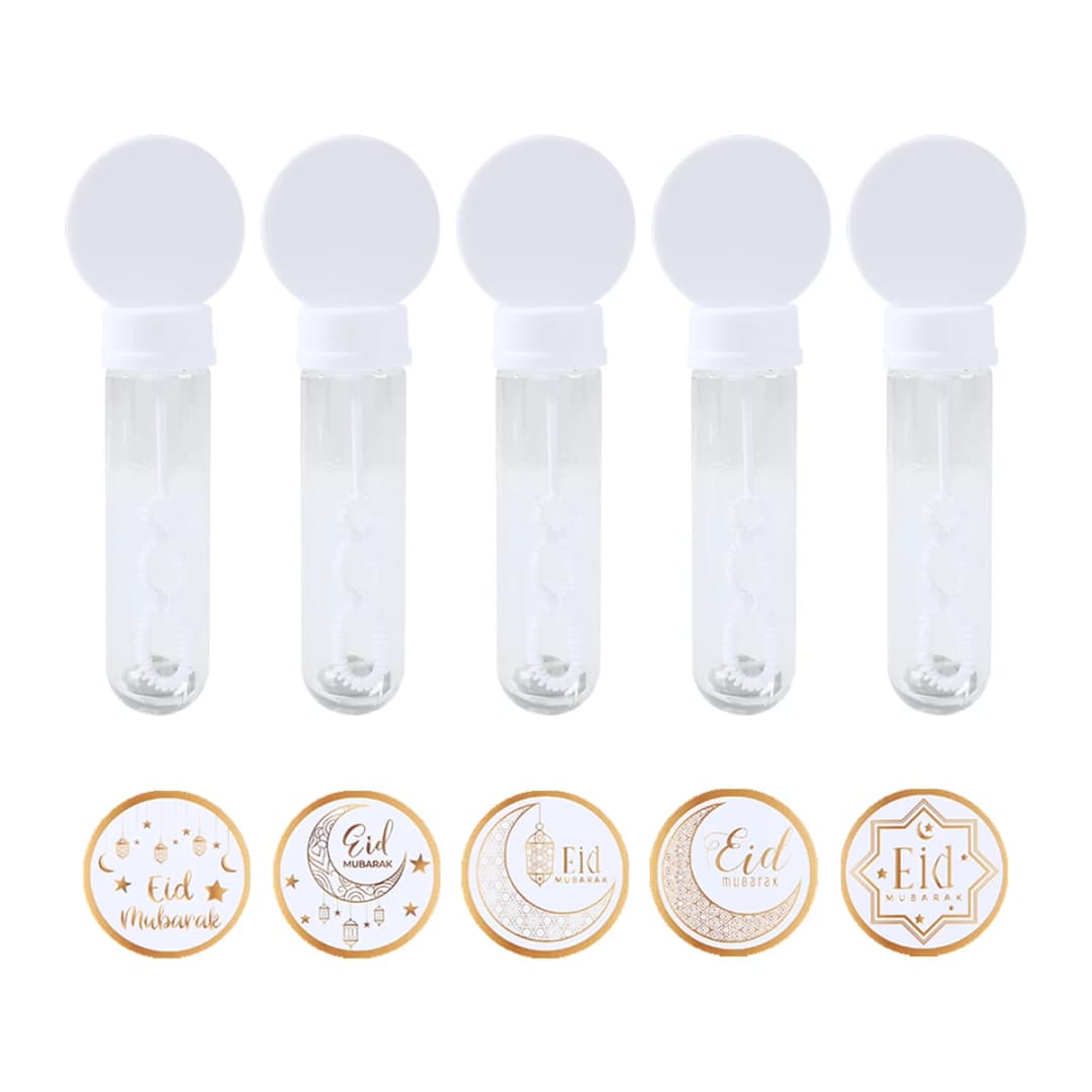 EID Mubarak Bubble Wand Soap Bottle Tube Ramadan Decor For Home 2025 Ramadan Kareem Islamic Muslim Party Eid Al Adha Gifts - 4