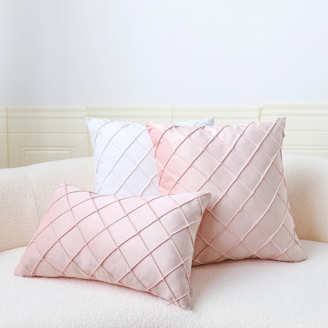 Geometric Cushion Cover Velvet Pillow  Living Room Decoration Pillows for Sofa Home Decor Polyester Blend 45x45cm Pillowcase - 4