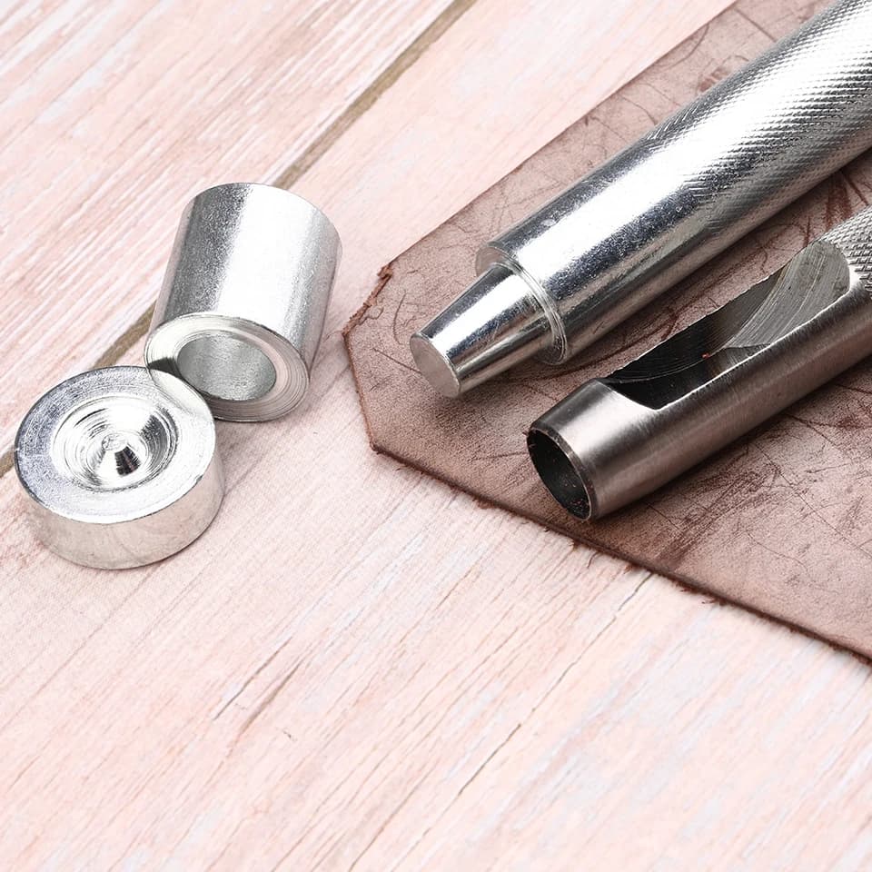 مجموعة أدوات جروميت معدنية 400 قطعة، حلقات ثقوب بقطر داخلي 6 مم/12 مم للملابس والأحذية والحقائب والحرف الجلدية - اصنعها بنفسك - 4