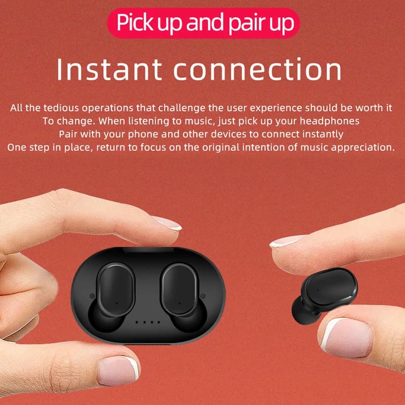 Original A6S TWS Headset Wireless Earphones Bluetooth Headphones Sport Stereo Fone Bluetooth Earbuds for Xiaomi Huawei iPhone - 5