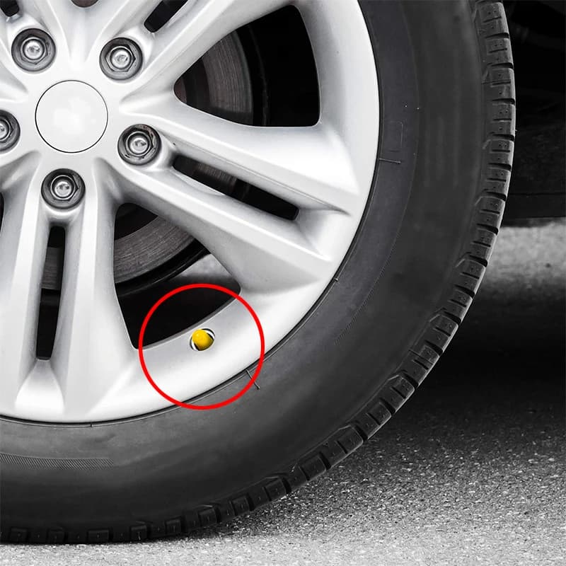 Car Tire Valve Stem Caps Plastic Tyre Valve Dust Caps Universal Wheel Stem Covers for Auto Bicycle Bike Motorcycle Car Accessory - 5