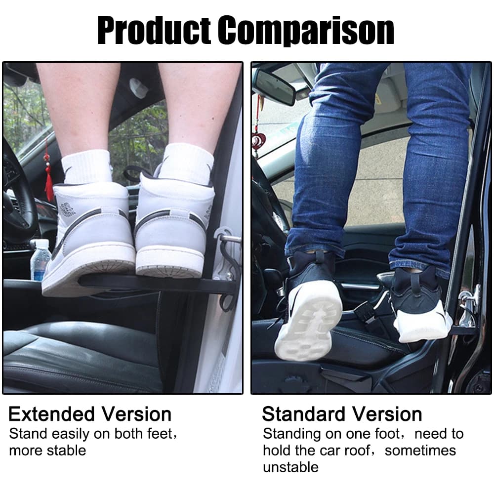 كاسر زجاج الطوارئ للسيارة دواسة خطوة رف السقف متعدد الوظائف خطاف قفل قابل للطي دواسة قدم مساعدة خطوة باب السيارة الموسعة - 3