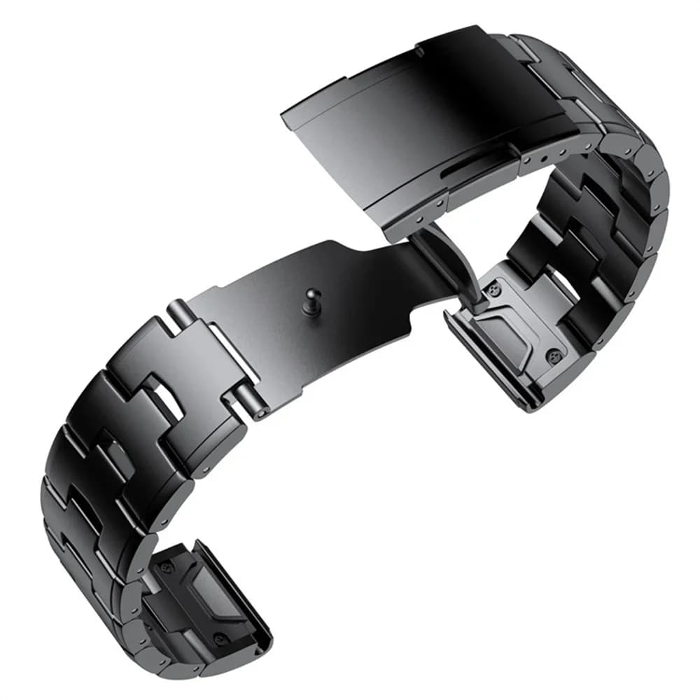 سوار ساعة Garmin من التيتانيوم 22mm و26mm مع حزام سريع التركيب لـ Fenix 7X و7 و6X Pro و5X Plus وInstinct وEpix - 3