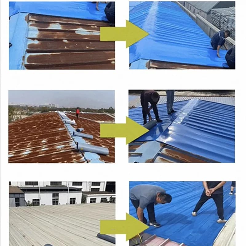 شريط مقاوم للماء من مادة PVC المضادة للشيخوخة، لإصلاح شقوق جدران الأسطح المعدنية والمموجة، مقاوم للأشعة فوق البنفسجية والحرارة - 6