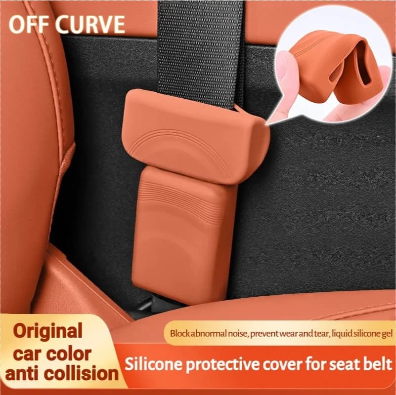 العالمي مقعد السيارة حزام المقبس الغطاء الواقي سيليكون سلامة السيارة حزام الأمان المضادة للخدش غطاء زر واقية