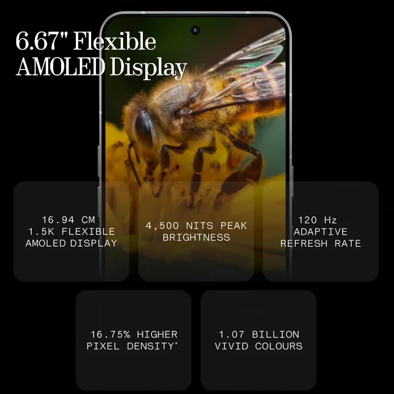 Nothing Phone (3) 5G Global Version Smartphone Qualcomm Snapdragon 8S Gen 4 NFC 6.67‘’ AMOLED 50MP Camera 65W Charging - 3