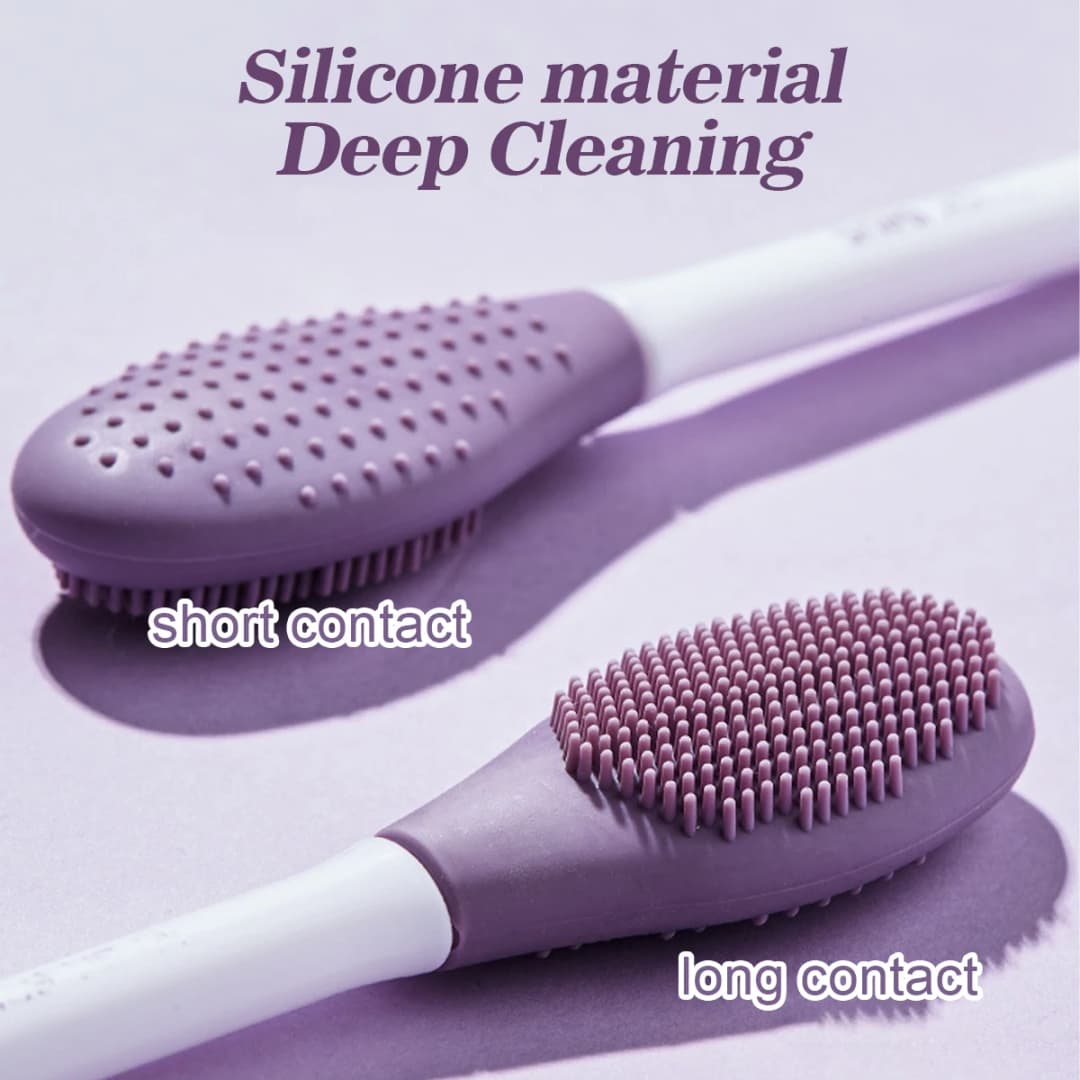 Silicone Facial Cleansing & Mask Brush 2 In1 Facial Skin Care Scrub Exfoliator Scrub Pore Blackhead Deep Cleaning Tools - 2