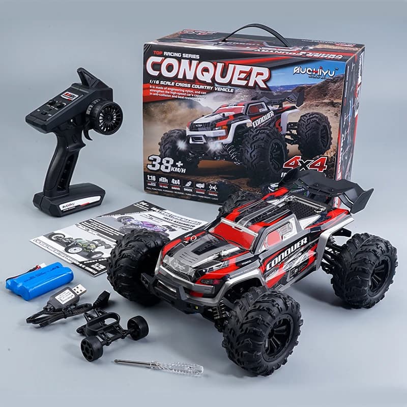 High-Speed 1:16 RC Off-Road Monster Truck  4WD Climbing Vehicle  Boys Remote Control Toy Car