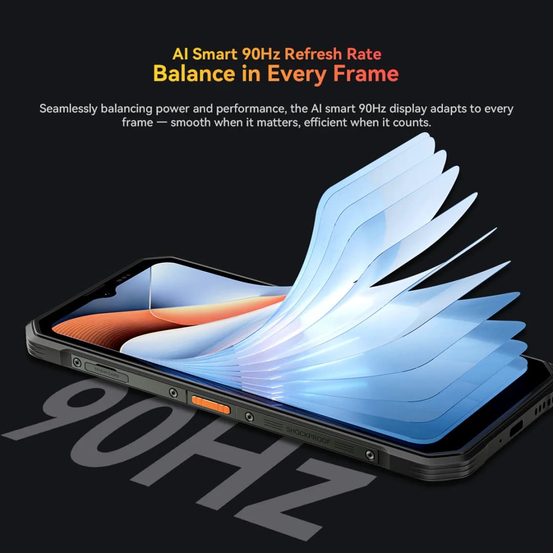 هاتف بلاكفيو أوسكال مارين 3 المتين بشاشة 6.56 بوصة عالية الدقة 90 هرتز ومعالج هيليو جي 81 وكاميرا 13 ميجابكسل + 16 ميجابكسل وبطارية 5000 مللي أمبير أندرويد 16 - 4