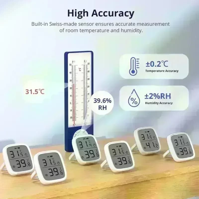 SONOFF SNZB 02D Zigbee Temperature Humidity Sensor SNZB-02D with LCD Screen for EWeLink SONOFF ZigBee Bridge Alexa Alice - 6