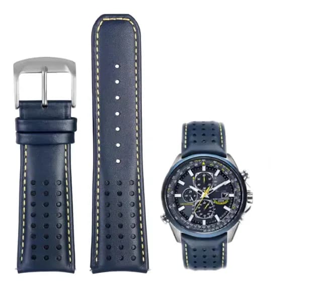 ساعة Blue Angels للرجال، كرونوغراف للطيران العسكري، بسوار من الفولاذ المقاوم للصدأ، كاجوال مع عرض التاريخ وأيام الأسبوع - 2