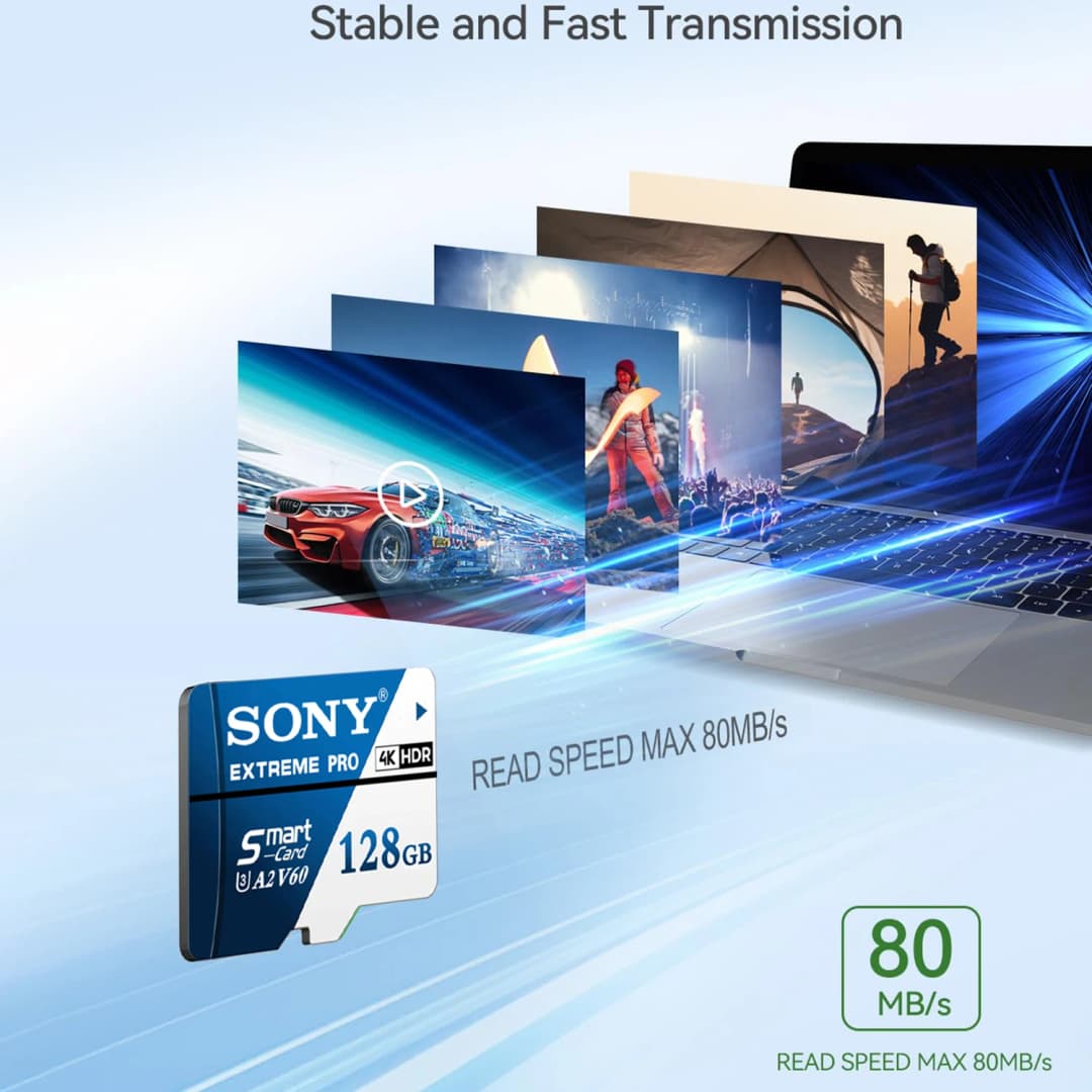 بطاقة ذاكرة SONY فائقة السرعة SD، بطاقة Micro TF SD، بطاقة فلاش عالية السرعة Class10، 1 تيرابايت، 512 جيجابايت، 128 جيجابايت، 256 جيجابايت، للهاتف والكمبيوتر والكاميرا - 4