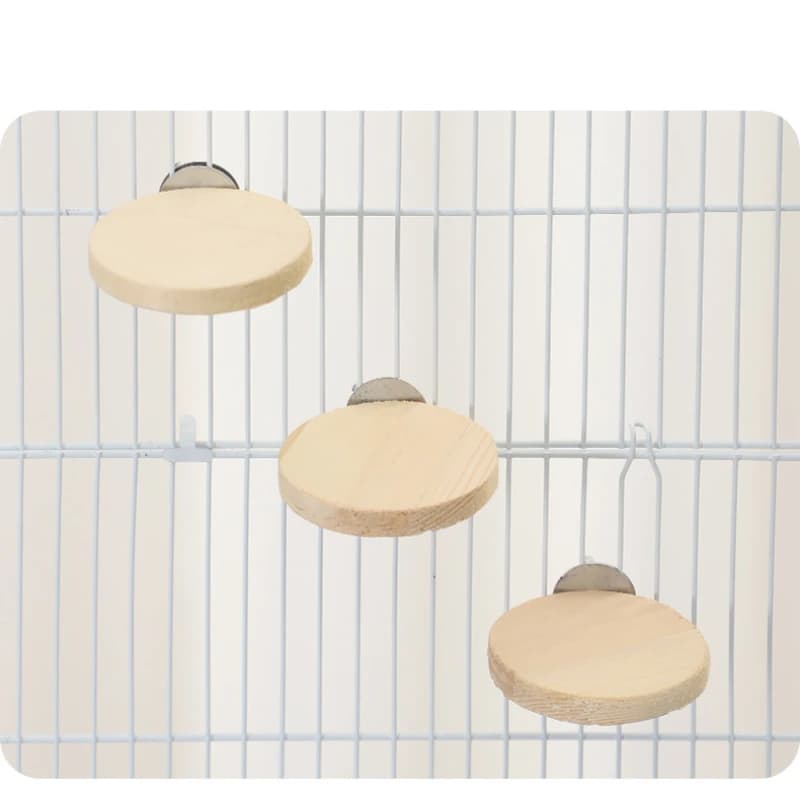 1PC Hamsters Wooden Platform Set Chinchilla Cage Platform Small Animals Cage Accessories for Squirrel Gerbil Suger Glider - 4