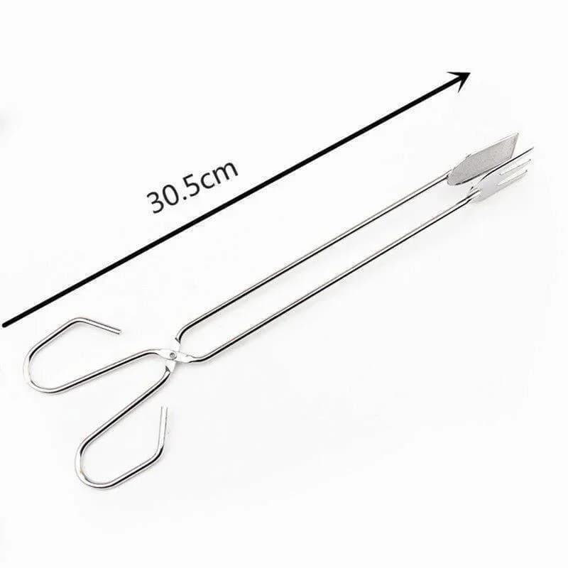 Multifunctional Stainless Steel Grill Tongs Food Vegetable Meat Tongs Charcoal Clamps Frying Tongs Portable Tongs Outdoor Gadget - 6