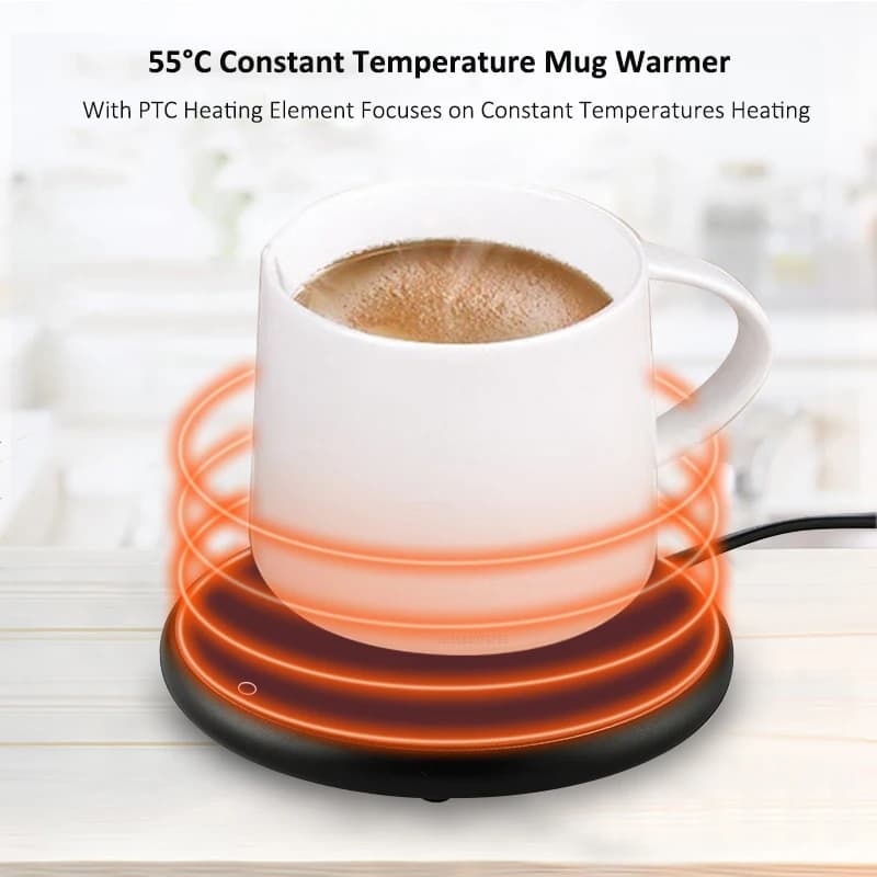 Coffee Cup Heater Mug Warmer USB Heating Pad Electic Milk Tea Water Thermostatic Coasters Cup Warmer For Home Office Desk DC 5V - 2