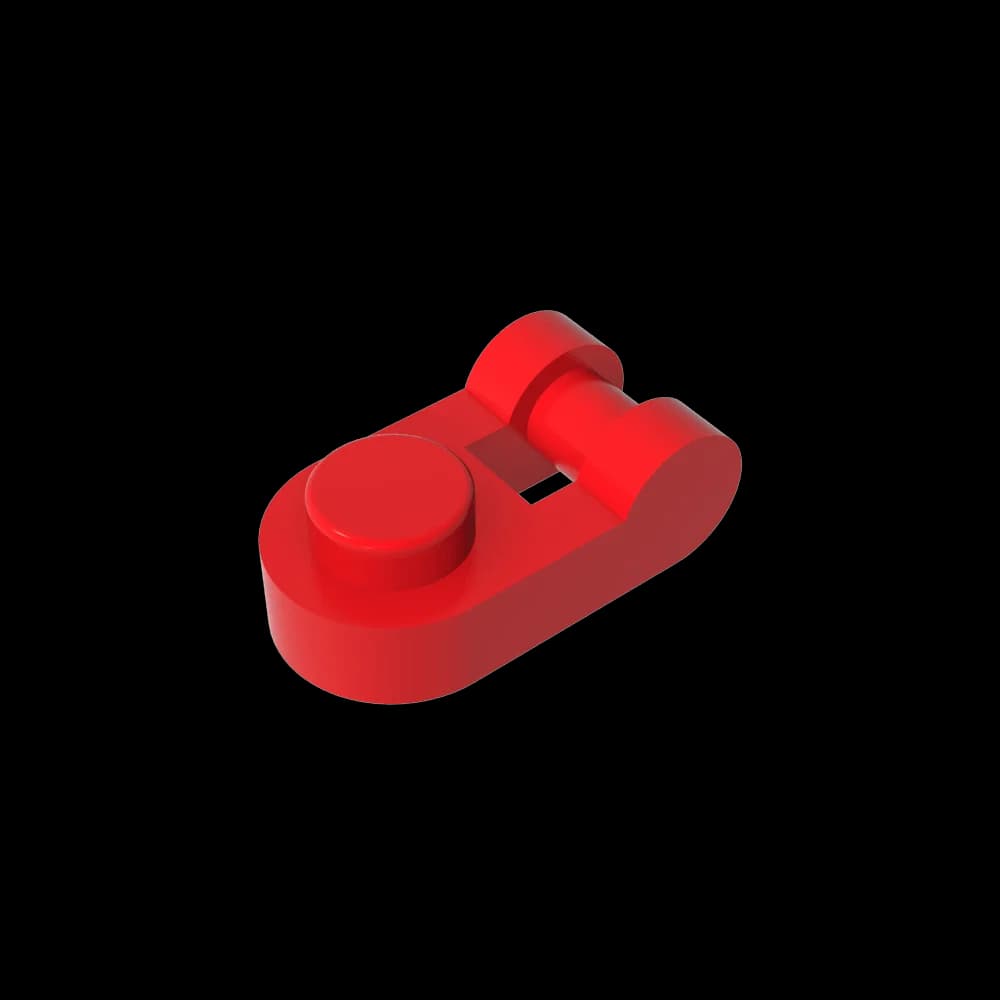 Gobricks GDS-1290 Plate Special 1 x 1 Rounded with Handle compatible with lego 26047 children's DIY Building Blocks - 2