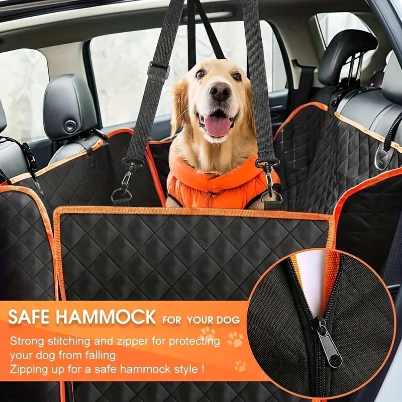 Ideal Car seat Cover, Upgrade Your Car Seats with this Waterproof, Scratch-Resistant Dog Hammock Cover! - 2