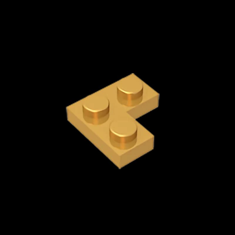 Gobricks GDS-585 Plate 2 x 2 Corner compatible with lego 2420 pieces of children's DIY Educational Building Blocks Technical - 4