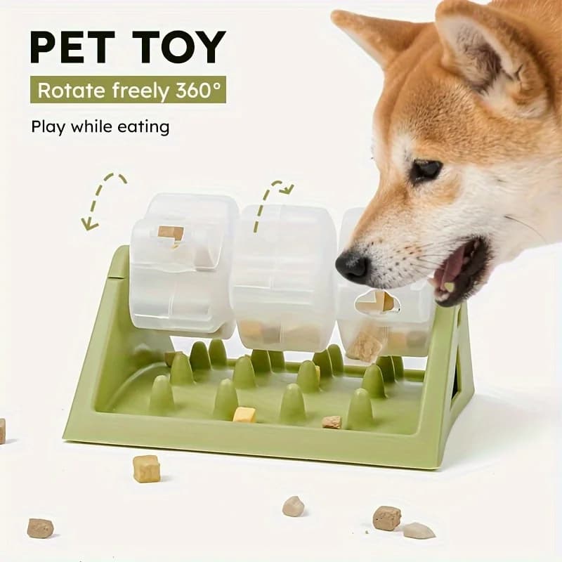 Interactive Dog Food Dispenser Toy - Puzzle Feeder with Leak-Proof Design, Slow-Feeding Design & Durable PP Material for Dogs - 3