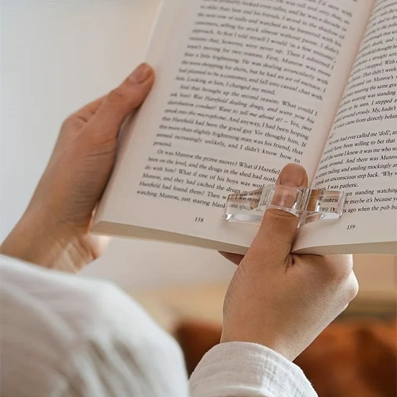 إشارة مرجعية موسعة لصفحة الكتاب من الأكريليك الشفاف - 2