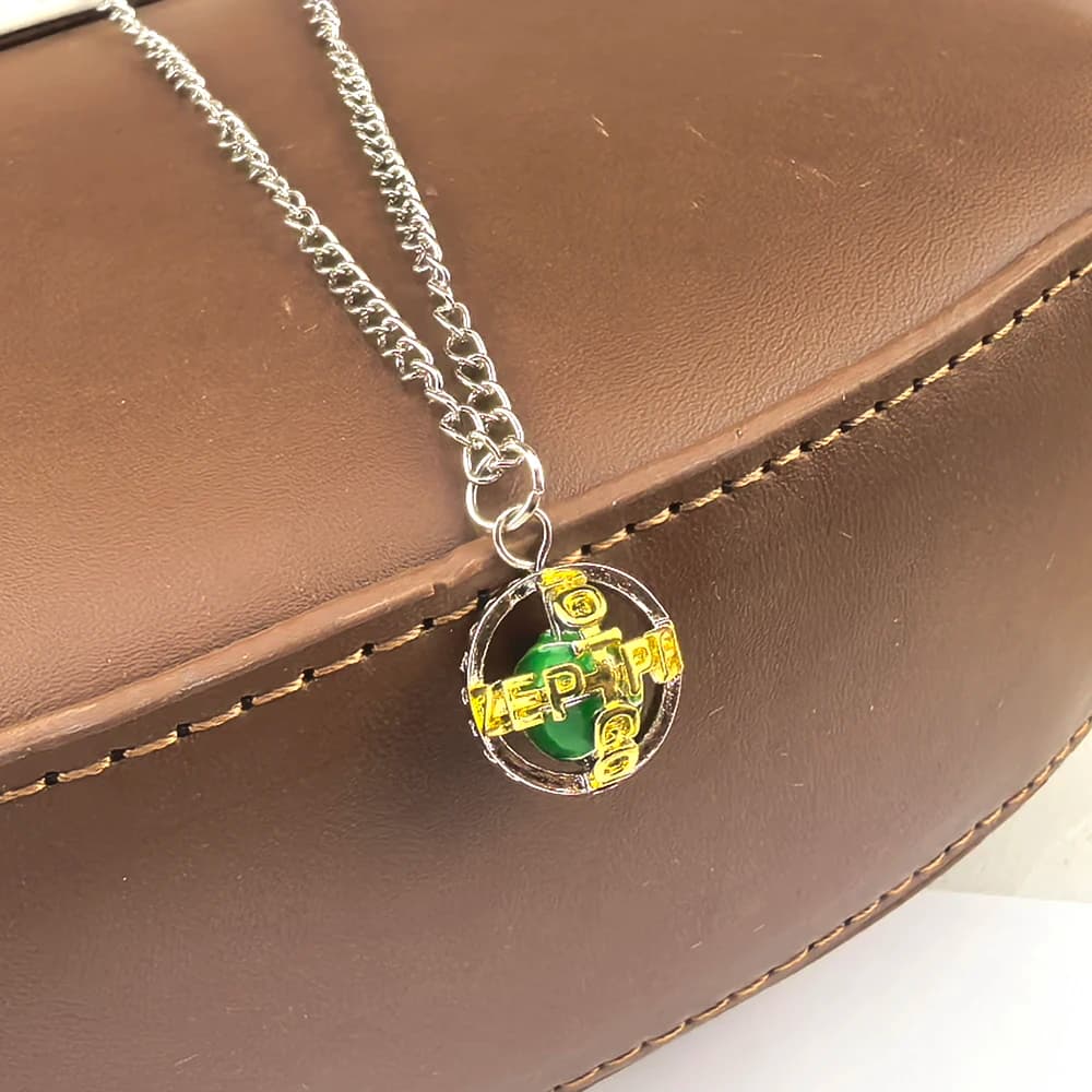 Anime JoJos Bizarre Adventure Ball Run Necklace Gyro Julius Caesar Zeppeli Cosplay Ball Pendant Necklaces Choker Jewelry - 5