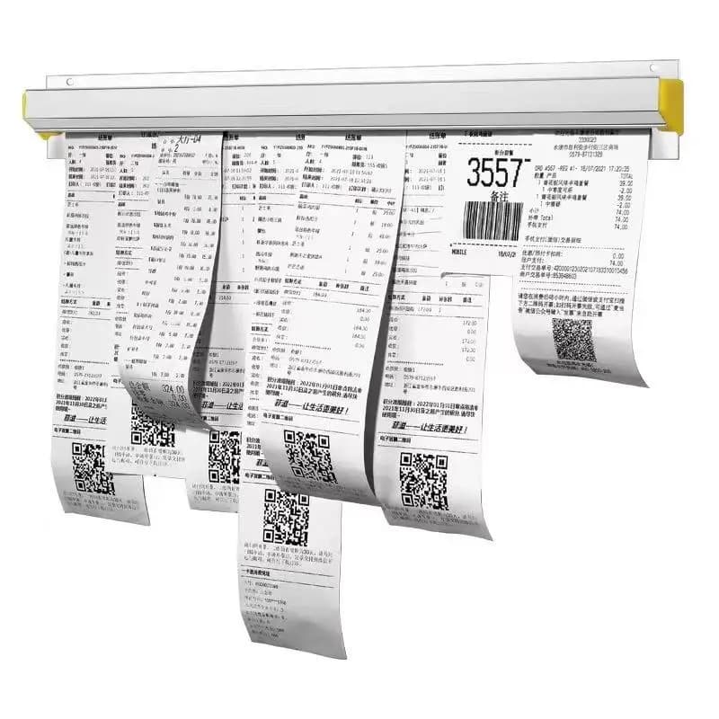 Aluminum Alloy Wall mounted Sticked Take-out List Receipt Clip Hanging Ticket Order Invoice Paper QR Holder Restaurant Menu Clip - 5