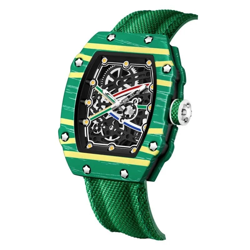 New Trendy Ultra-Thin Wine Barrel Shaped Nylon Belt Quartz Watch Fashionable And Stylish Timepiece - 6