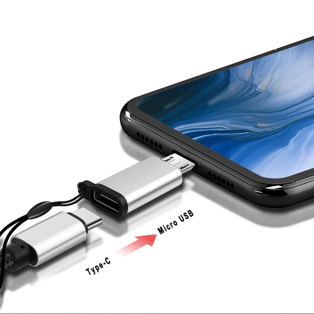 Type C Female To Micro USB Male Android Phone USB Cable Adapter Charger Charging Sycn Otg Converter for Samsung Xiaomi 9 Mi6 Mi5 - 2