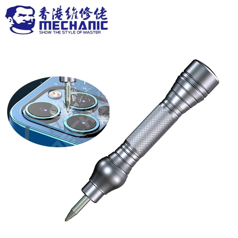 قلم إصلاح زجاج الكاميرا الخلفي iRock5 لهواتف iPhone X إلى 16 Pro Max، أداة إصلاح الغطاء الزجاجي الخلفي للهاتف المحمول