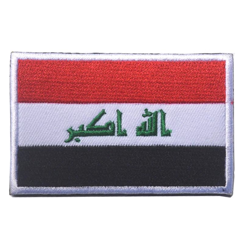 رقعة علم مطرزة الهند عمان قطر العراق السعودية شريط حلقة للذراع شارات حقيبة ظهر تكتيكية للملابس - 3