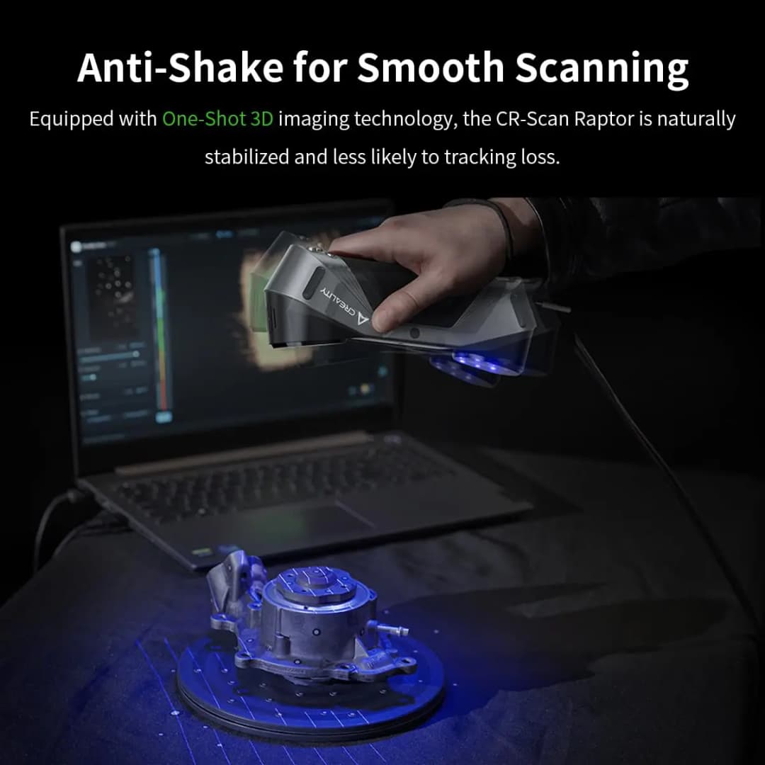 Creality 3D Scanner Raptor CR-Scan 3D Printing Handheld Scan 0.02 mm Accuracy 60fps Scanning Speed Blue Laser NIR Light Scanner - 3