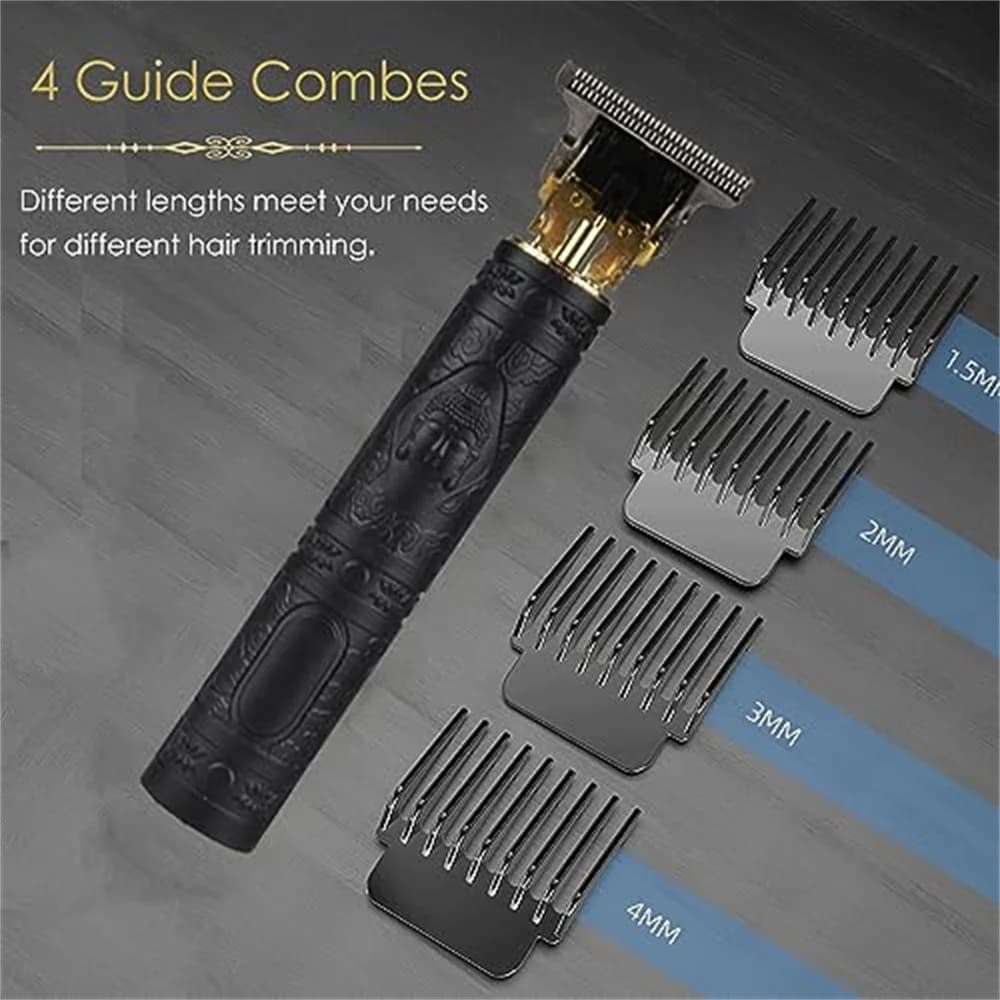 New Retro T9 Hair Clipper For Men, Electric Shaver, Rechargeable Hair Clipper, Portable Cordless Beard Trimmer