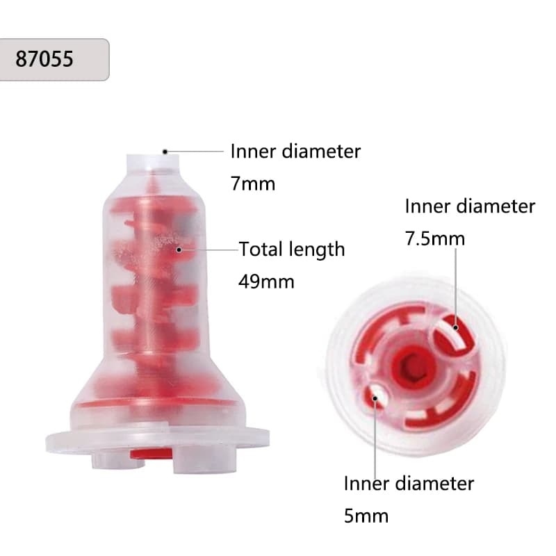 50/100PCS Dental Mixing Tips Silicone Rubber Mixing Tip Dental Impression Materials Mixing Tube Denture Laboratory Color Tubes - 4