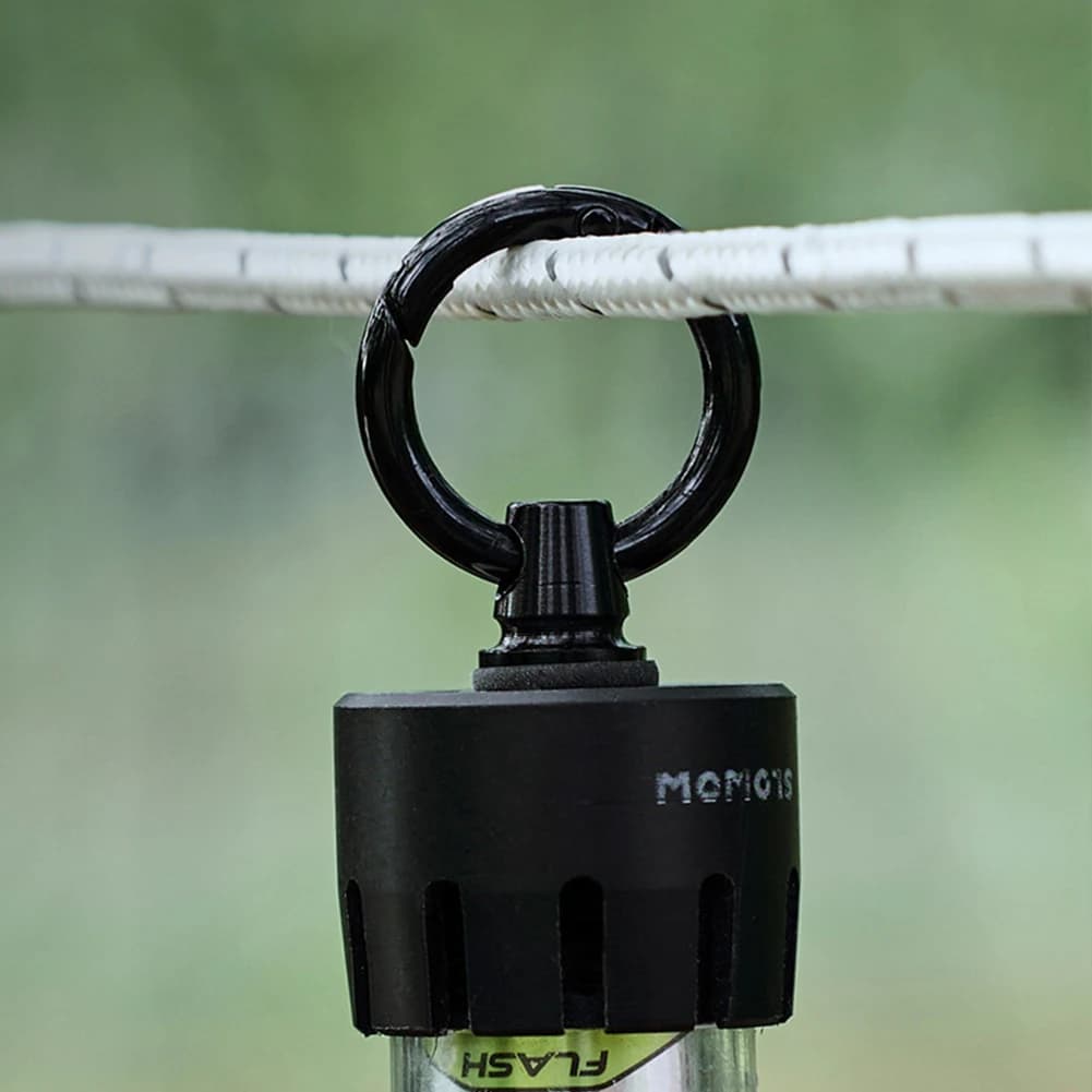 خطاف تعليق مصباح محمول بفتحة كبيرة خطاف تثبيت مصباح التخييم حلقة مصباح يدوي متعددة الوظائف للخيمة مناسبة للمشي والتخييم - 3