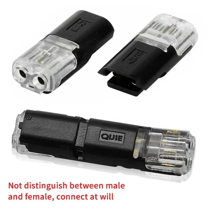 10-50 قطعة موصل كهربائي مقاوم للماء 2 دبوس قابس سلك سيارة كابل موصل كهربائي سيارة شريط طرفي - 3