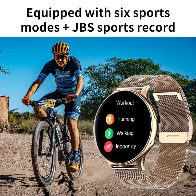 LIGE Women's Smartwatch Heart Rate Monitor NFC Door Unlock Bluetooth Call Music Play Voice Assistant Smartwatch For Android IOS - 2