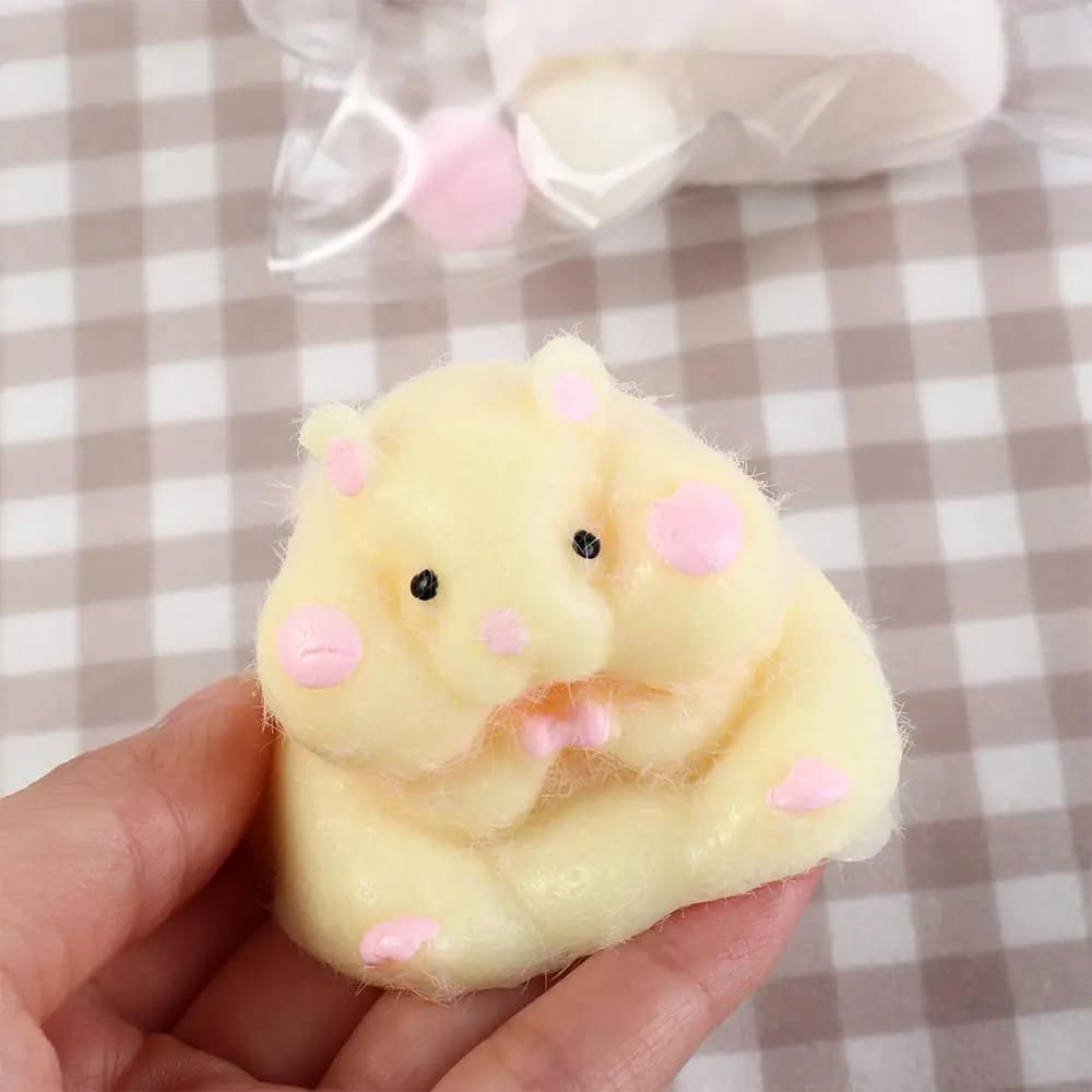 Cute Taba Squishy Hamster Squeeze Toy Cartoon Fidgets Toy Funny Plush Pinch Decompression Toy Stress Relief For Kids Adults Gift - 3
