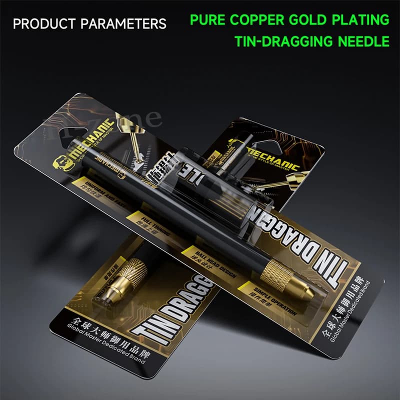 إبرة جر القصدير MECHANIC SW-5S موصل FPC مطلي بالذهب مع 3 قضبان مجموعة حامل ألياف الكربون فائقة الخفة - 6